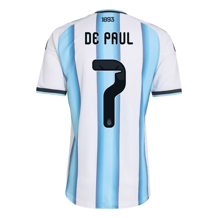 DE PAUL #7 Argentina Home Player Version Jersey World Cup 2026