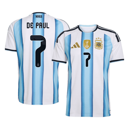 DE PAUL #7 Argentina Home Soccer Jersey 2026