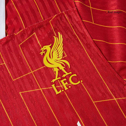 DIOGO J. #20 Authentic Liverpool Home Soccer Jersey 2024/25 Red - UCL
