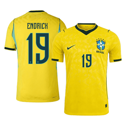 ENDRICK #19 Brazil Home Player Version Jersey World Cup 2026