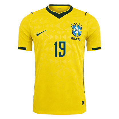 ENDRICK #19 Brazil Home Player Version Jersey World Cup 2026
