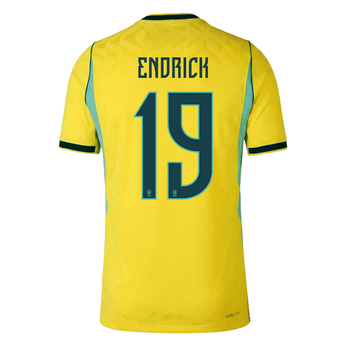 ENDRICK #19 Brazil Home Player Version Jersey World Cup 2026