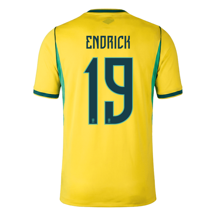 ENDRICK #19 Brazil Home Soccer Jersey World Cup 2026