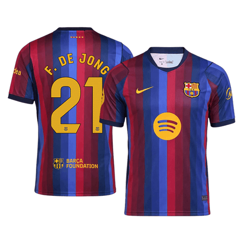 F. DE JONG #21 Barcelona Home Soccer Jersey 2026/27