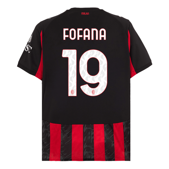 FOFANA #19 AC Milan Home Soccer Jersey 2025/26
