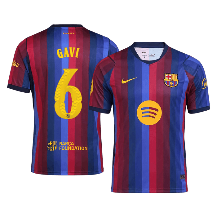 GAVI #6 Barcelona Home Soccer Jersey 2026/27 -UCL