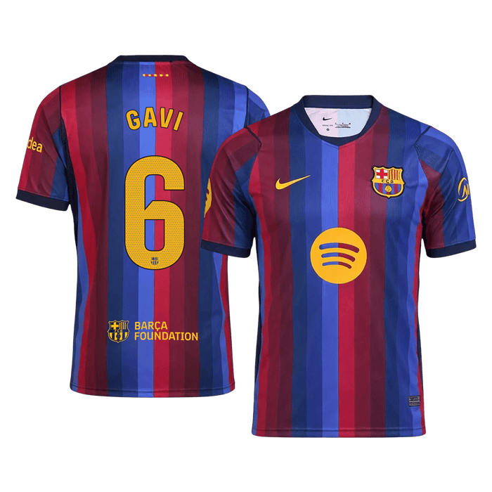 GAVI #6 Barcelona Home Soccer Jersey 2026/27