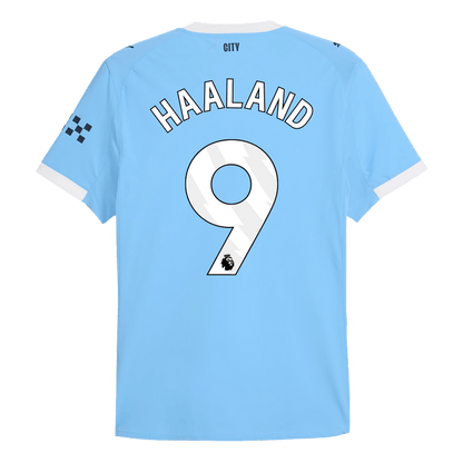 HAALAND #9 Authentic Manchester City Home Soccer Jersey 2025/26 Blue