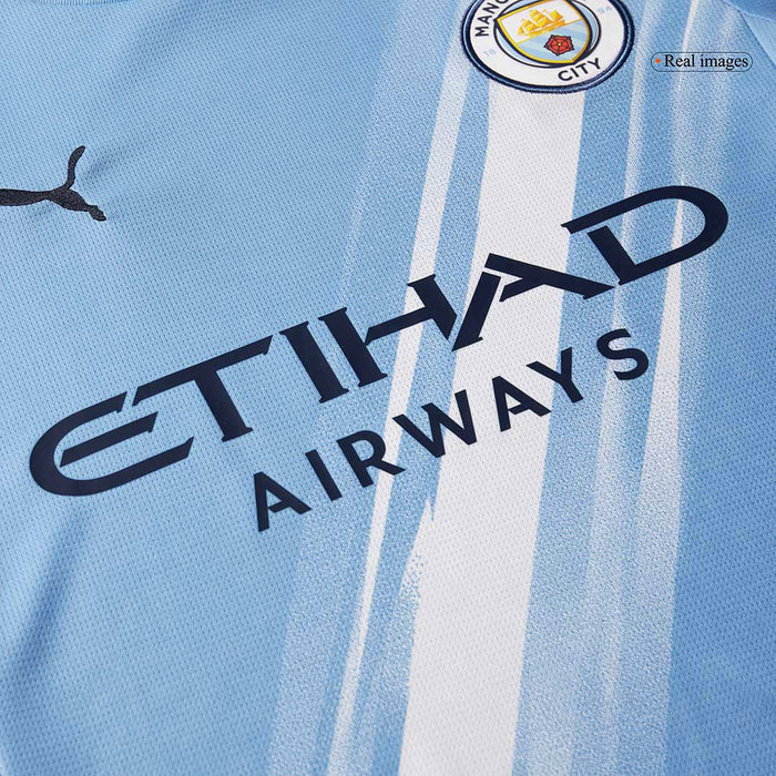 HAALAND #9 Manchester City Home Soccer Jersey 2025/26 Blue