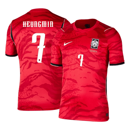 HEUNGMIN #7 South Korea Home Soccer Jersey World Cup 2026