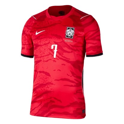 HEUNGMIN #7 South Korea Home Soccer Jersey World Cup 2026