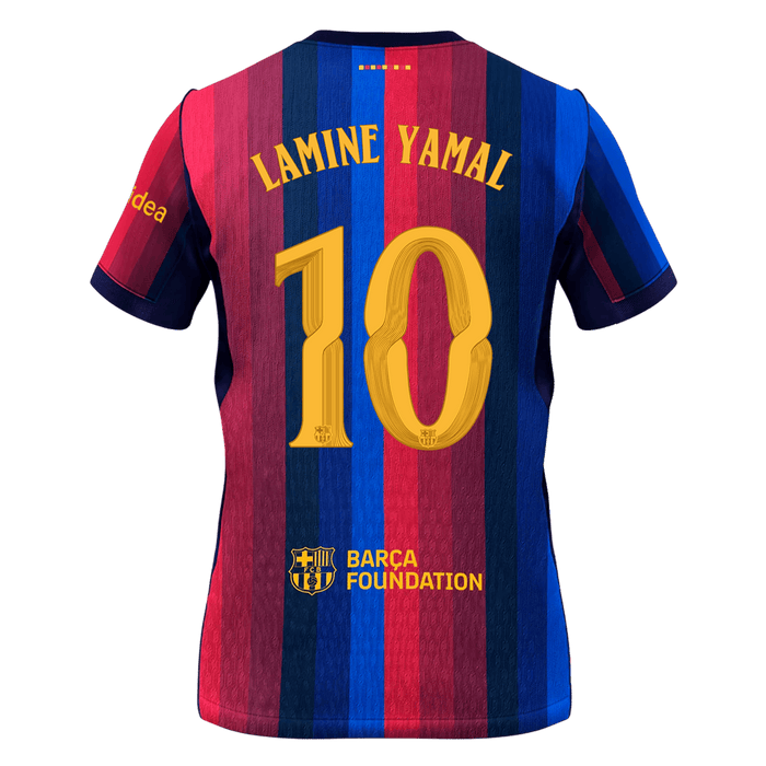 LAMINE YAMAL #10 Barcelona Home Soccer Jersey 2026/27 -UCL