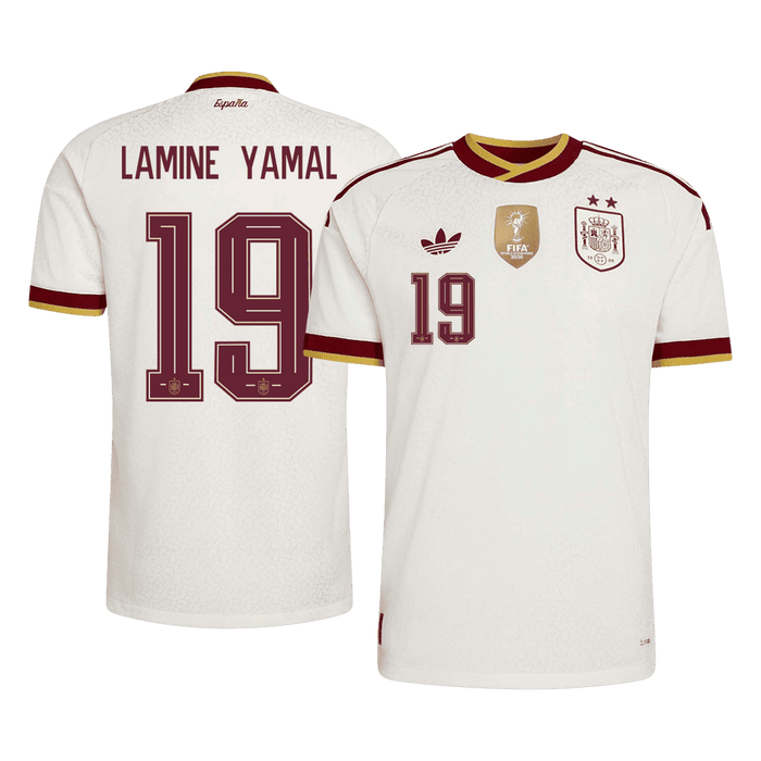 LAMINE YAMAL #19 Spain Away Player Version Jersey World Cup 2026 - Champion