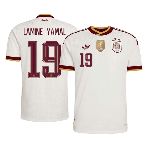 LAMINE YAMAL #19 Spain Away Player Version Jersey World Cup 2026 - Champion