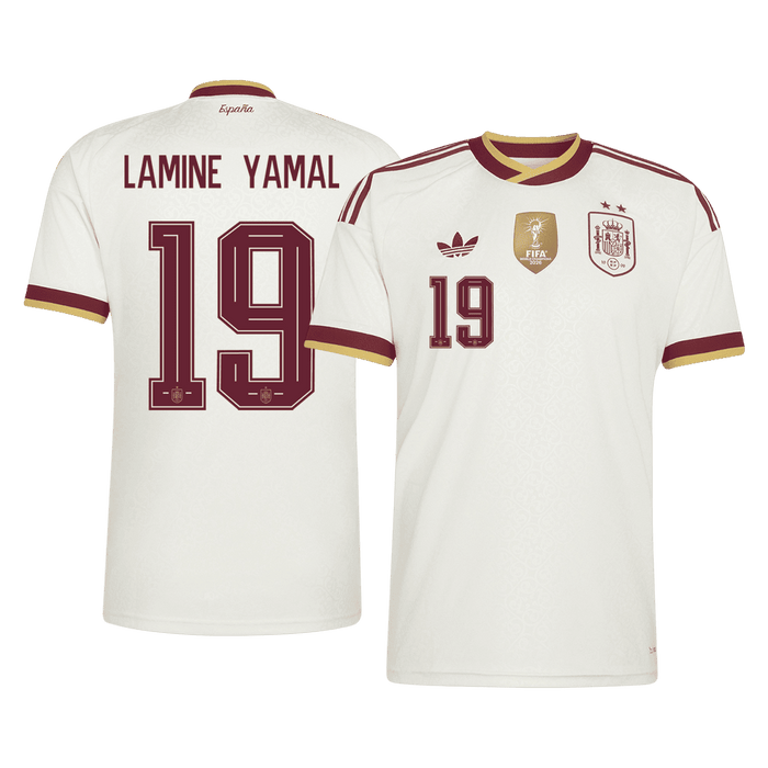LAMINE YAMAL #19 Spain Away Soccer Jersey World Cup 2026