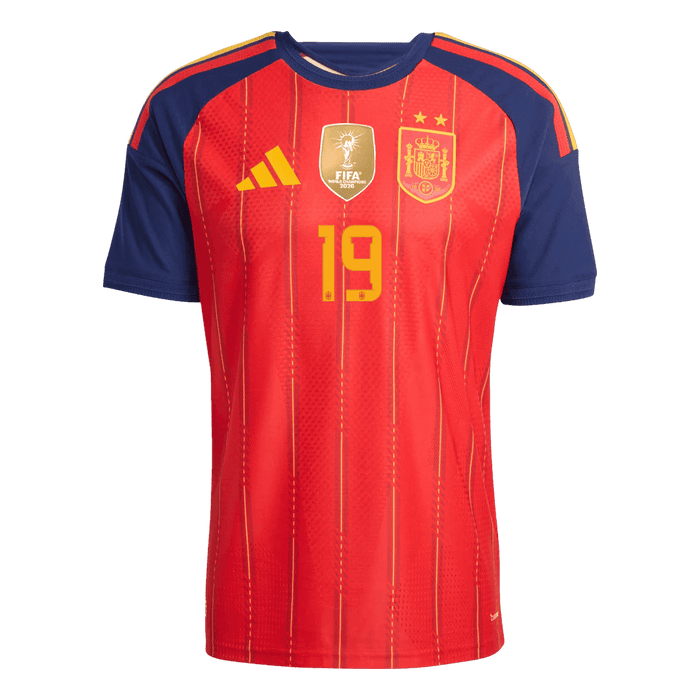 LAMINE YAMAL #19 Spain Home Player Version Jersey World Cup 2026 - Champion