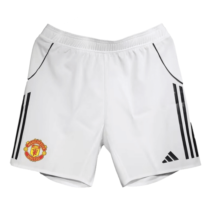 Manchester United Home Authentic White Soccer Shorts 2025/26