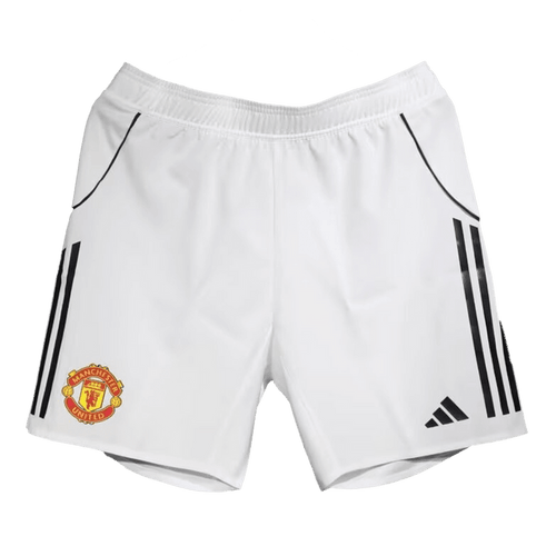 Manchester United Home Authentic White Soccer Shorts 2025/26
