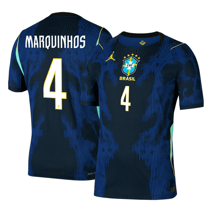 MARQUINHOS #4 Brazil Away Player Version Jersey World Cup 2026