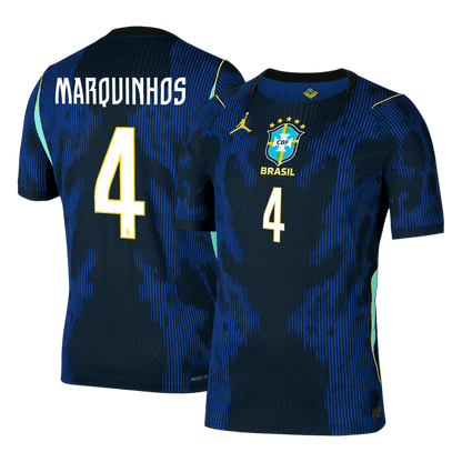 MARQUINHOS #4 Brazil Away Player Version Jersey World Cup 2026