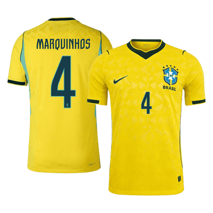 MARQUINHOS #4 Brazil Home Player Version Jersey World Cup 2026