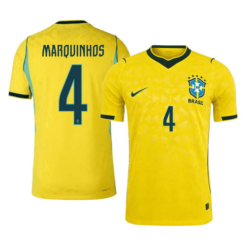 MARQUINHOS #4 Brazil Home Player Version Jersey World Cup 2026