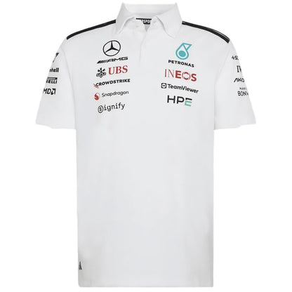 Mercedes AMG Petronas F1 2026 Team Polo White