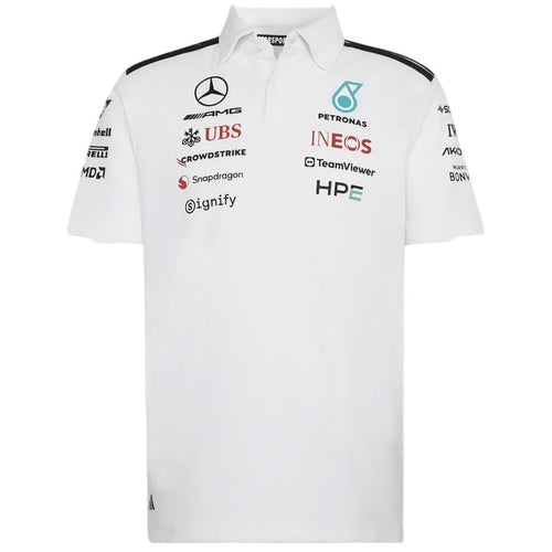 Mercedes AMG Petronas F1 2026 Team Polo White