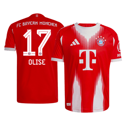 OLISE #17 Bayern Munich Home Authentic Soccer Jersey 2025/26