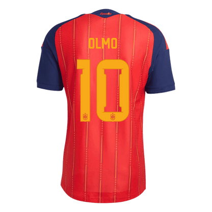 OLMO #10 Spain Home Player Version Jersey World Cup 2026 - Champion
