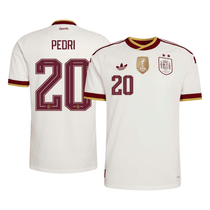 PEDRI #20 Spain Away Player Version Jersey World Cup 2026 - Champion
