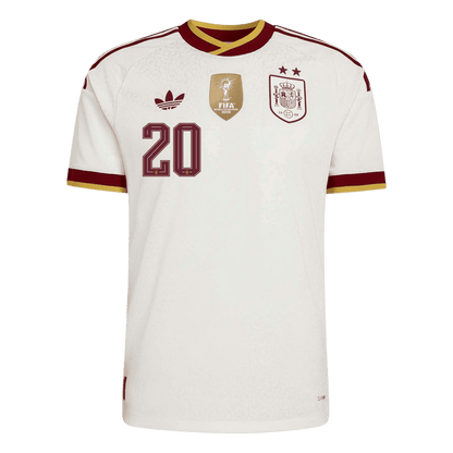 PEDRI #20 Spain Away Player Version Jersey World Cup 2026 - Champion