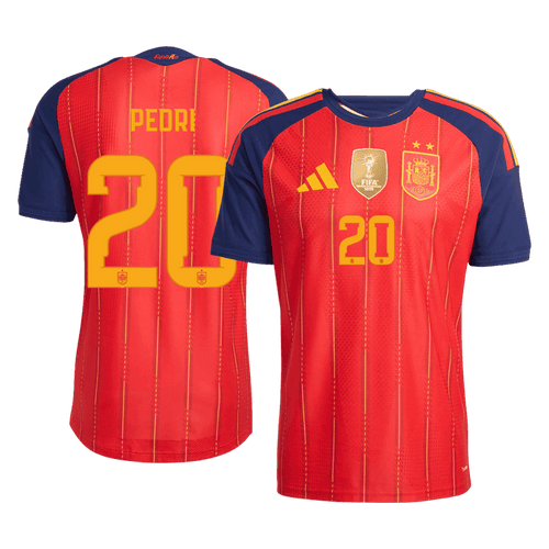 PEDRI #20 Spain Home Player Version Jersey World Cup 2026 - Champion