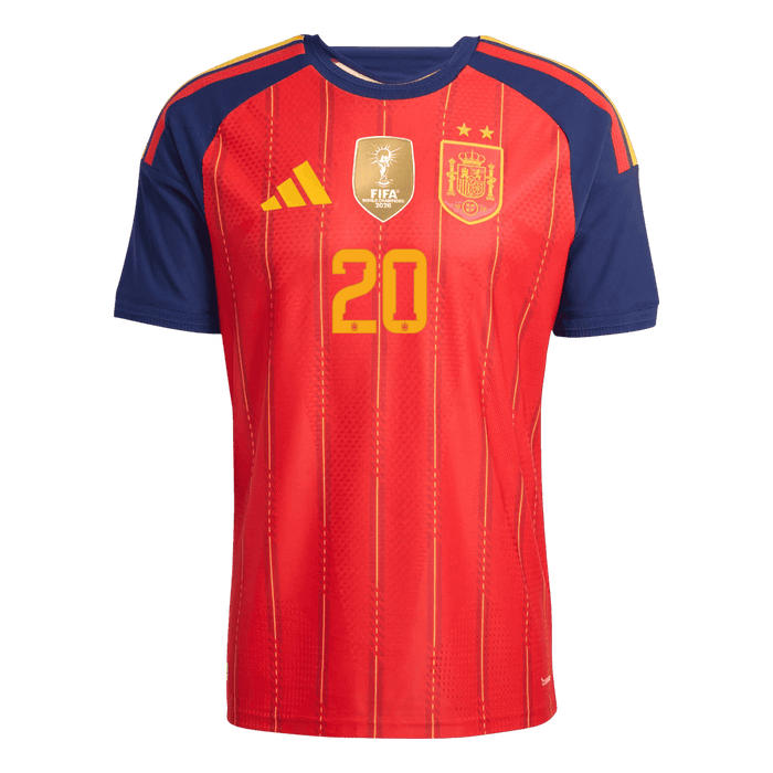PEDRI #20 Spain Home Player Version Jersey World Cup 2026 - Champion