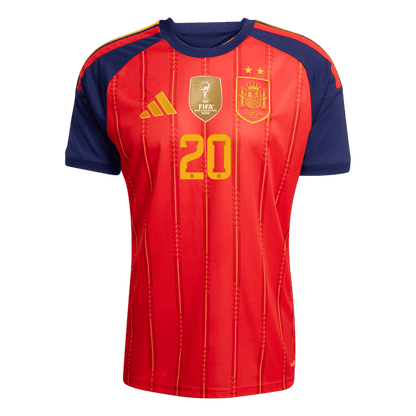 PEDRI #20 Spain Home Soccer Jersey World Cup 2026