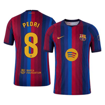 PEDRI #8 Barcelona Home Player Version Jersey 2026/27