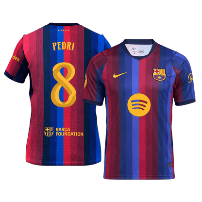PEDRI #8 Barcelona Home Soccer Jersey 2026/27 -UCL