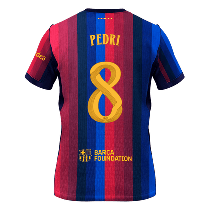 PEDRI #8 Barcelona Home Soccer Jersey 2026/27 -UCL