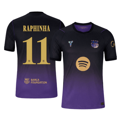 RAPHINHA #11 Barcelona Away Player Version Jersey 2026/27 - UCL