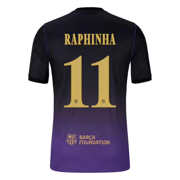 RAPHINHA #11 Barcelona Away Player Version Jersey 2026/27 - UCL