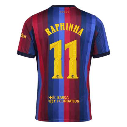 RAPHINHA #11 Barcelona Home Soccer Jersey 2026/27 -UCL