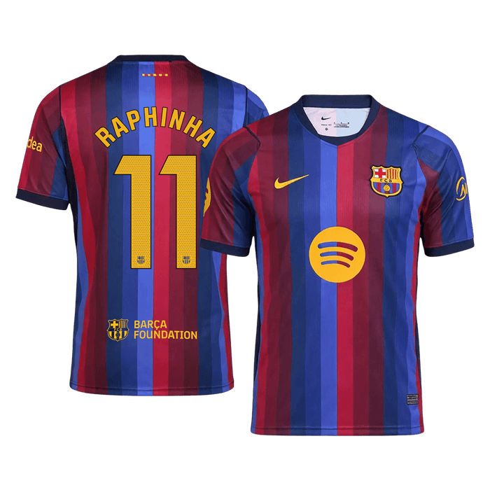 RAPHINHA #11 Barcelona Home Soccer Jersey 2026/27