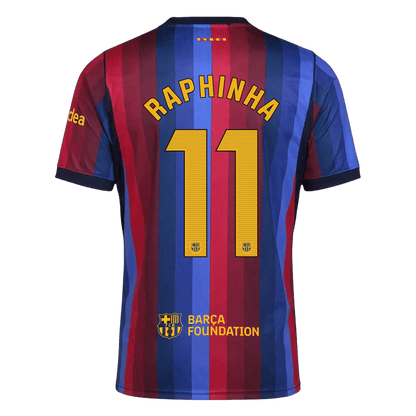 RAPHINHA #11 Barcelona Home Soccer Jersey 2026/27