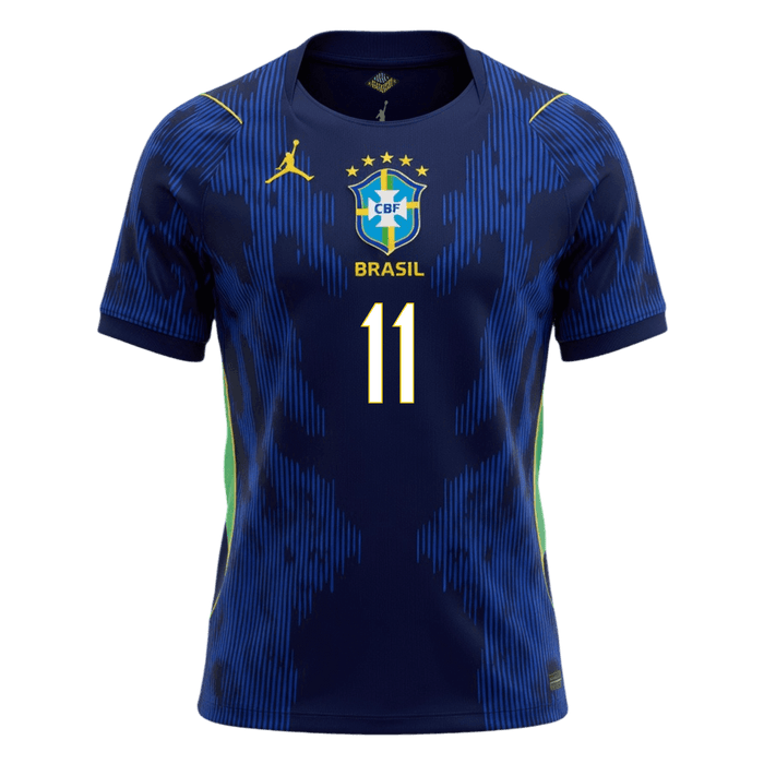 RAPHINHA #11 Brazil Away Soccer Jersey World Cup 2026