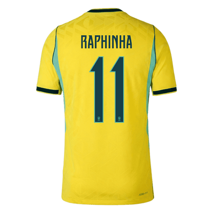 RAPHINHA #11 Brazil Home Player Version Jersey World Cup 2026