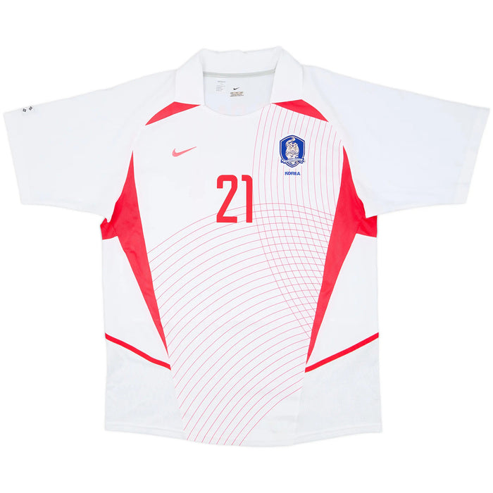 Retro Jersey J S Park #21 South Korea Away World Cup 2002
