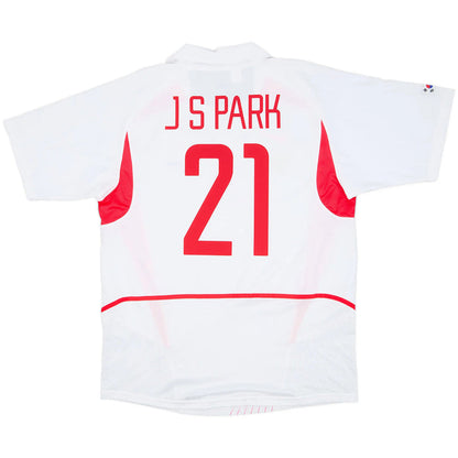 Retro Jersey J S Park #21 South Korea Away World Cup 2002