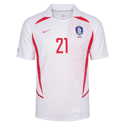 Retro Jersey J S Park #21 South Korea Away World Cup 2002