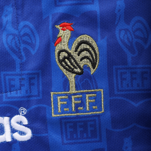 Retro Jersey Zidane #10 France Home Euro Cup 1996