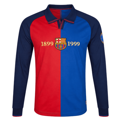 Retro Soccer Jersey Barcelona Home Long Sleeve 1999/00